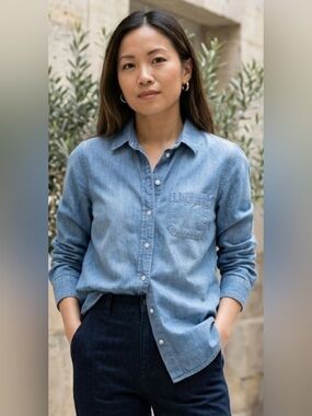 Old Navy Denim Button-Down Shirt
